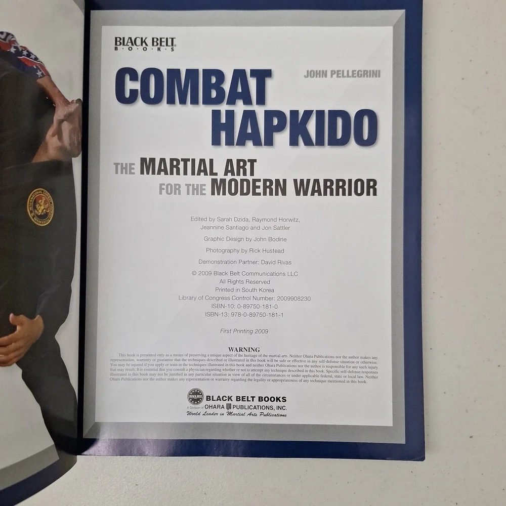 RARE Combat Hapkido: The Marial Art For The Modern Warrior, John Pellegrini Book